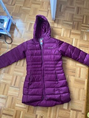 Columbia Girls' Hooded Puffer Jacket - Plum